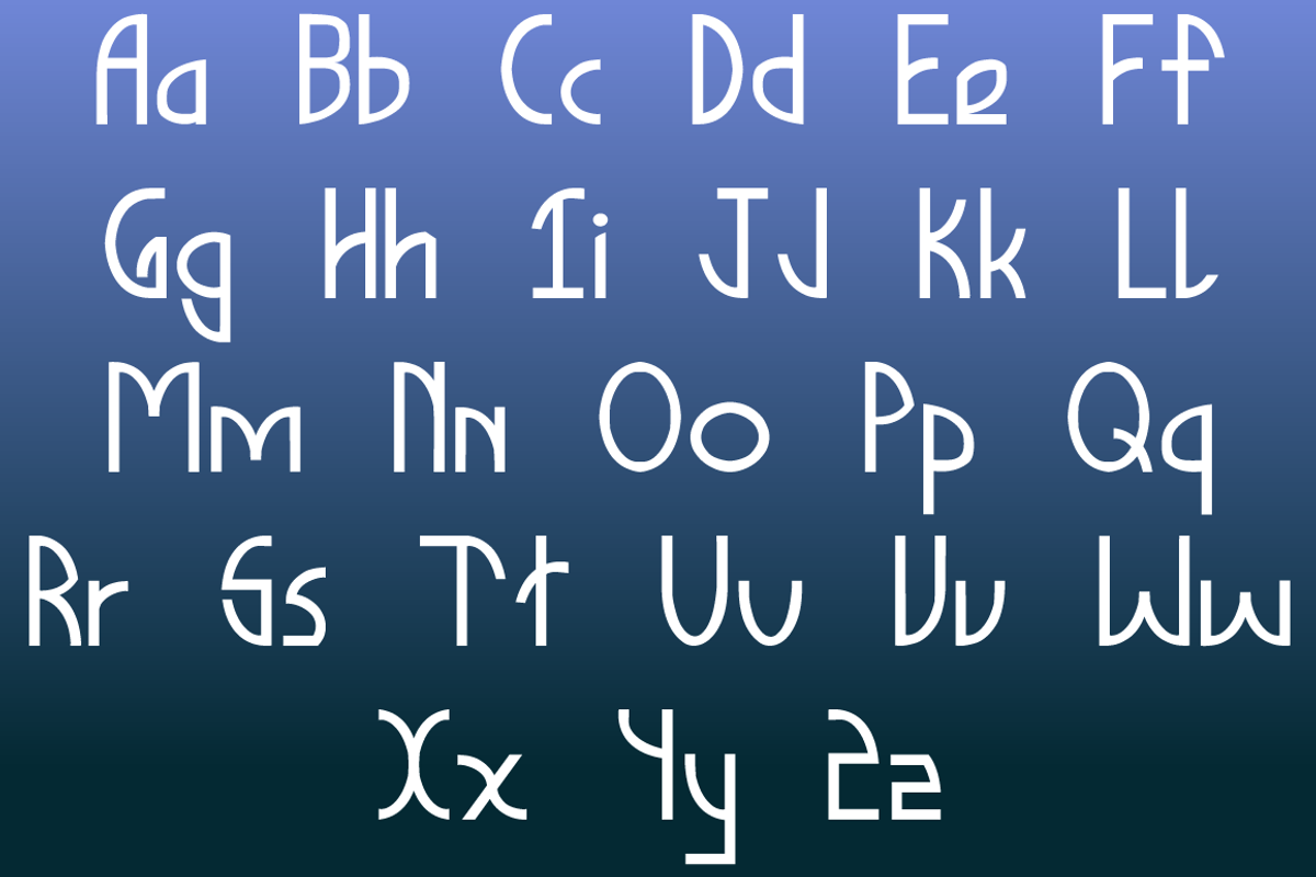 Dellis Typeface preview 3