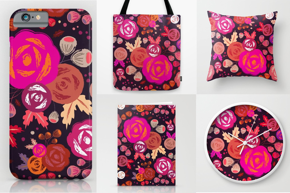 Beautiful Floral Patterns, a Pattern Graphic by Anny Cecilia Walter (Photo 4 of 4)