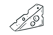 Vector Cheese Graphics, an Illustration by Dorey Kronick Art&Design (Thumbnail 9 of 22)
