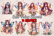 Cute Fairy Clipart - 14 Graphics, a Person Illustration by Leakedink (Thumbnail 1 of 4)