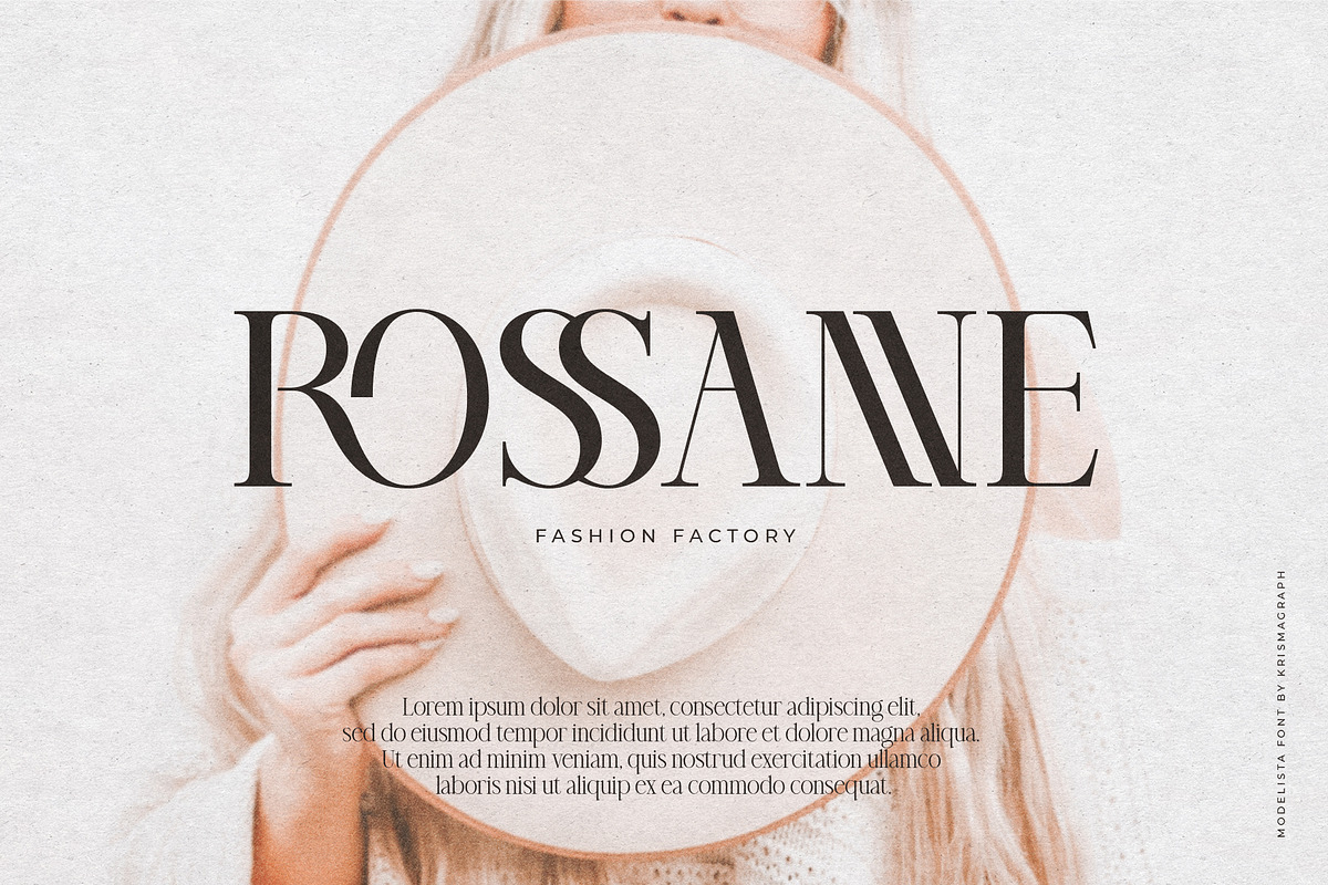 Modelista | Ligature Serif Family, a Serif Font by Krismagraph (Photo 5 of 20)