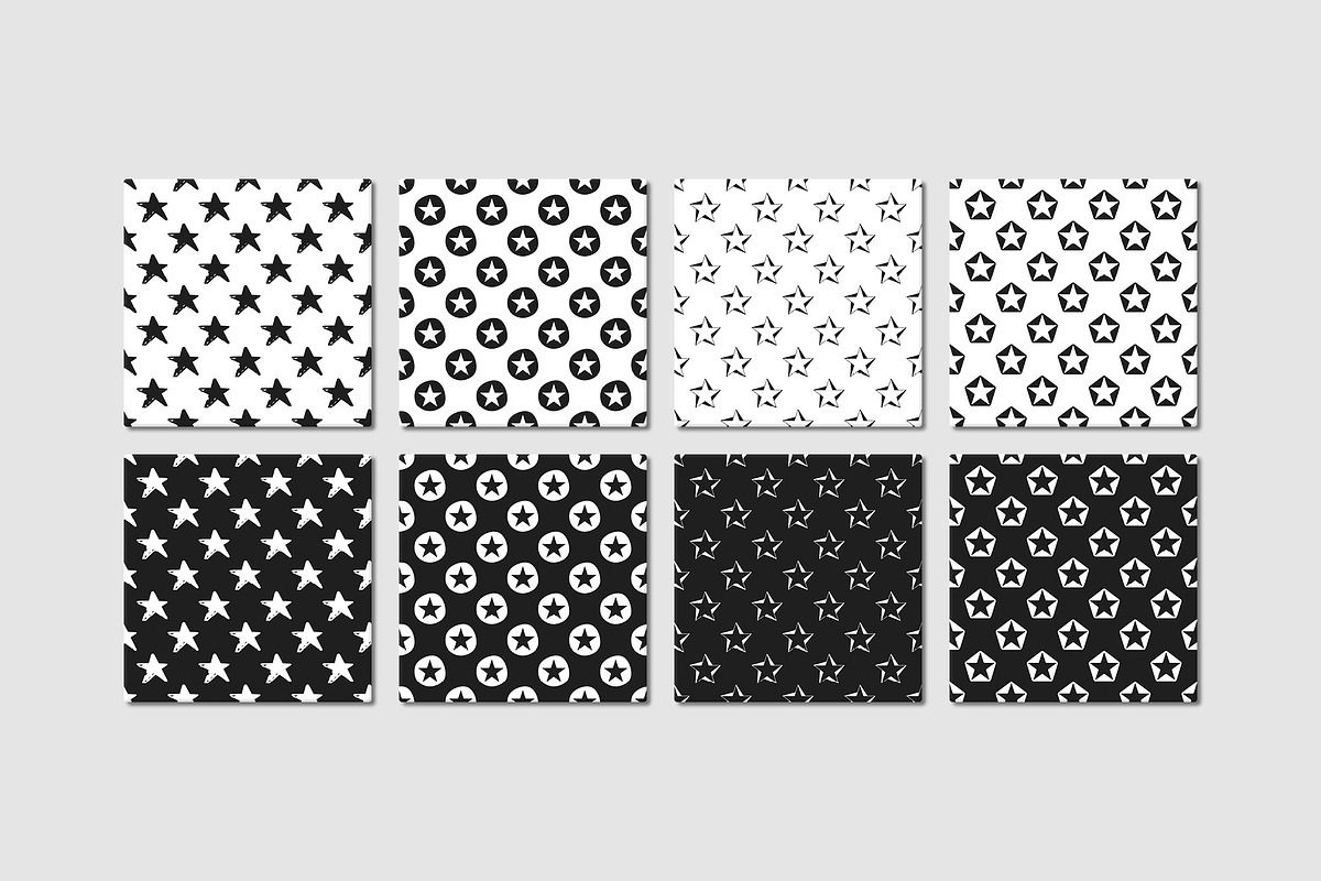 Stars - 18 Seamless Patterns, a Pattern Graphic by Tustan (Photo 2 of 5)