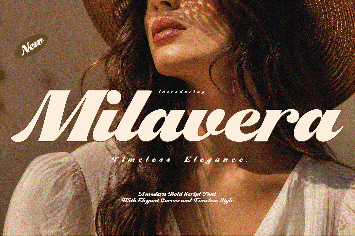 Milavera – Bold Script Font, a Script Font by cocodesign (Photo 1 of 7)