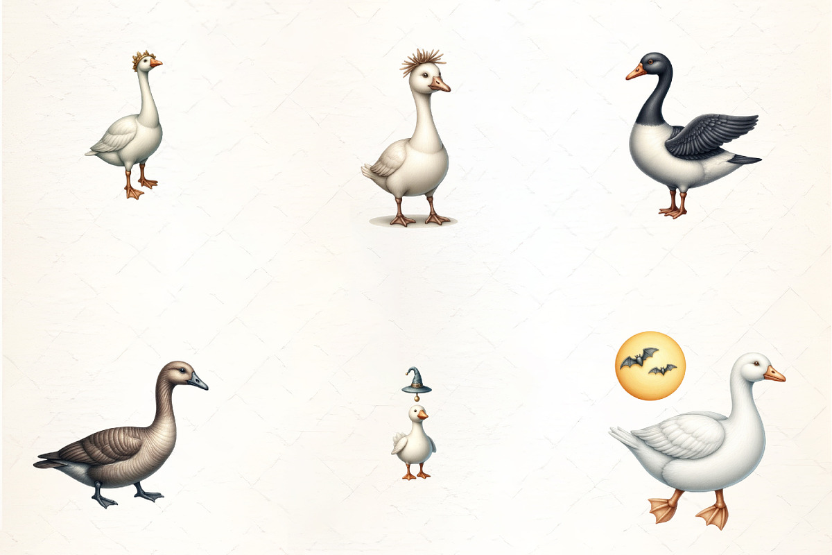 Halloween Goose Clipart PNG Sublimat, an Illustration by CrexoraLab (Photo 2 of 5)