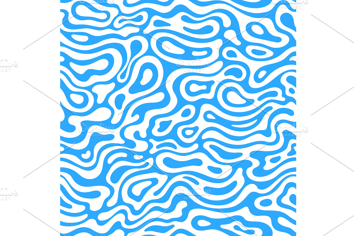 Psychedelic water groovie pattern, a Decorative Illustration by Buch&Bee