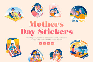 Animated Mothers Day Stickers, an Emoji Icon by Vectors Market