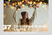 Christmas Bokeh Lights Overlays, a Texture Graphic by PhotoSpirit (Thumbnail 1 of 8)