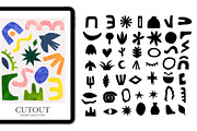 Cutout stamp brushes for Procreate, a Brush Add-On by seamless team (Thumbnail 3 of 7)