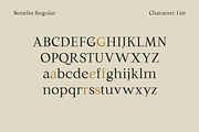 Benelio - Sharp Serif, a Serif Font by Makaryo Collective (Thumbnail 10 of 11)