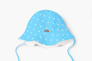 Baby Hat With Peak Mock-ups Set