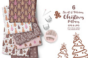 Sweet & Delicious Christmas Patterns, a Pattern Graphic by DrawStudio1988 (Thumbnail 4 of 9)