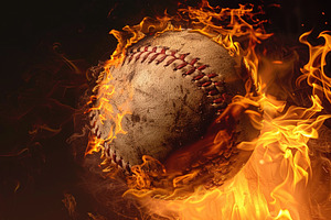 Baseball on Fire, a Sports & Recreation Photo by Ales Munt