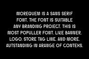 Morequem - Corporate Logo Font, a Sans Serif Font by QR Design Studio (Thumbnail 5 of 7)