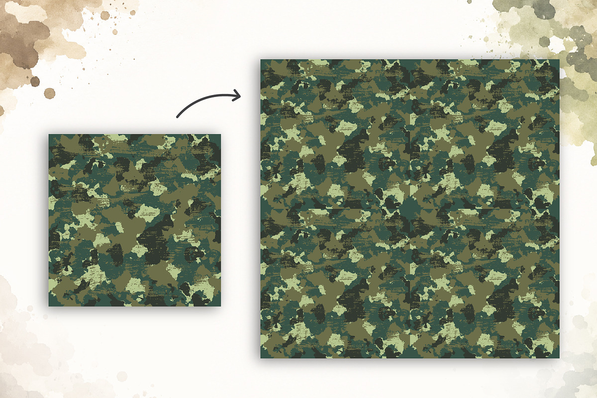 Vector Camouflage Textures, a Pattern Graphic by Iryna Denysova (Photo 2 of 10)