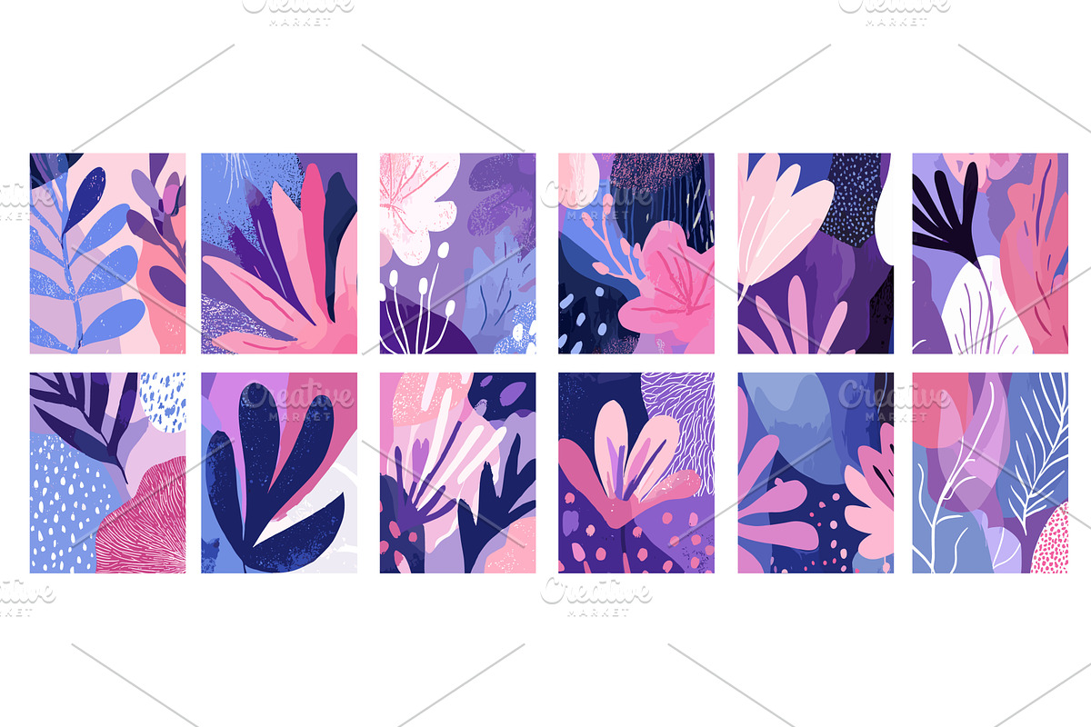 Matisse abstract floral backgrounds, an Illustration by Onyx