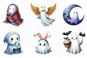 Halloween Clipart Cute Spooky Ghost, an Illustration by DreamPrint404 (Thumbnail 4 of 4)