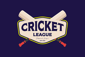 cricket logo label template element