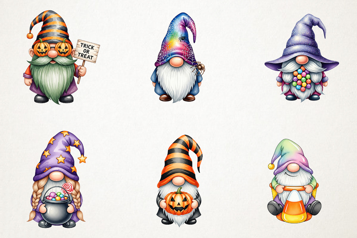Halloween Cute Gnome Sublimation, an Illustration by RobertsArt (Photo 7 of 7)