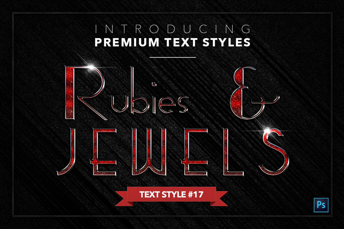 Rubies & Jewels #1 - 20 Text Styles, a Layer Style Add-On by Jonas Stensgaard (Photo 18 of 23)