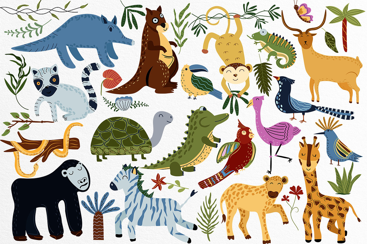 Jungle Animals collection, an Animal Illustration by Usis (Photo 5 of 20)