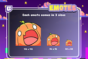 Pumpkin Twitch Emotes, an Emoji Icon by Pixel Picasso Studio (Thumbnail 2 of 5)