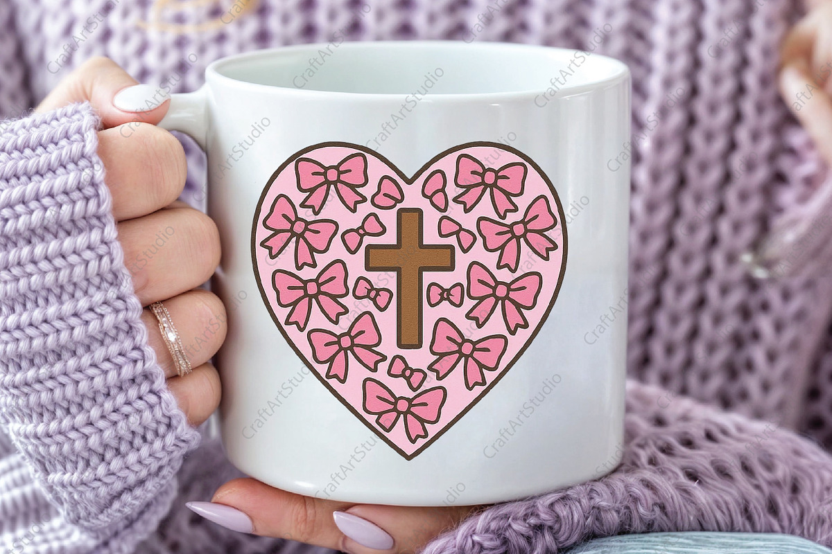 Jesus Valentine Coquette PNG, an Illustration by CraftArtStudio (Photo 3 of 4)