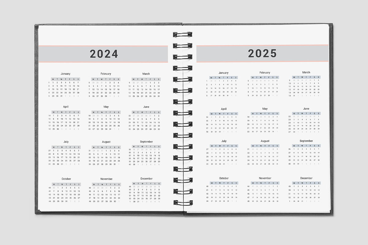 Ultimate Monthly Planner 2024-25, a Stationery Template by Design Zone (Photo 6 of 7)
