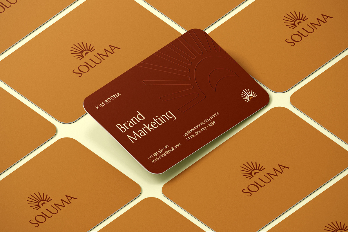 Soluma - Business Card, a Business Card Template by Fannan Studio (Photo 2 of 3)