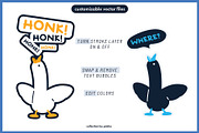 Funny cute Goose, an Animal Illustration by Pásha (Thumbnail 4 of 5)