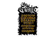Gothic font 010, a Blackletter Font by GeekClick (Thumbnail 6 of 24)