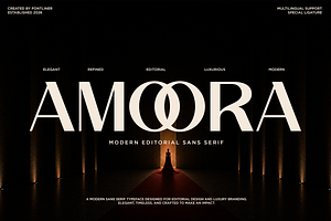 Amoora - Stylish Ligature Serif Font