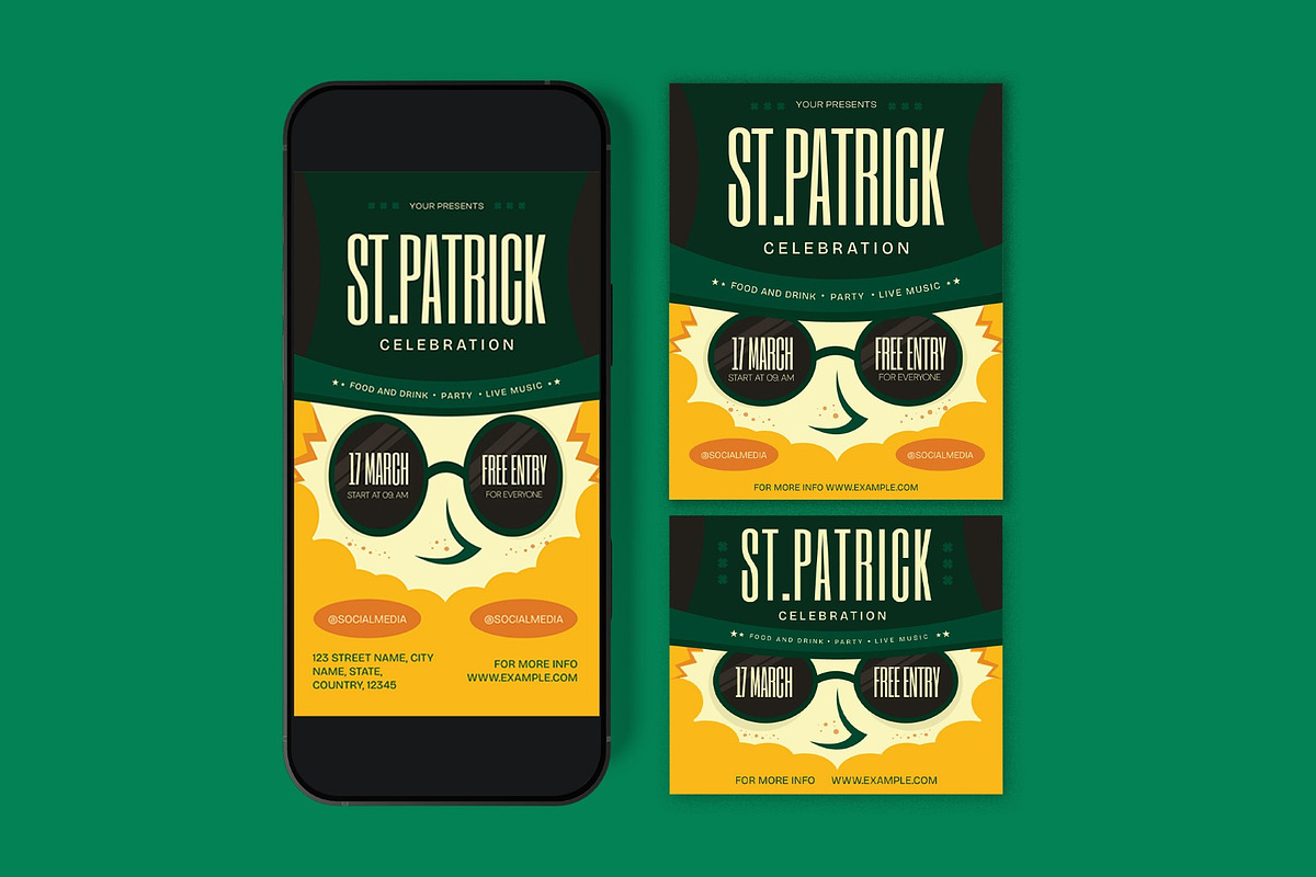 St Patricks Day Flyer, a Flyer Template by graphicook (Photo 3 of 3)