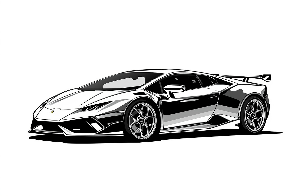 Racing Car Silhouette Set, an Illustration by BIPLOB EXPERT (Photo 7 of 9)
