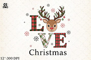 Love Christmas PNG Sublimation, an Illustration by Libby Wishes (Thumbnail 1 of 5)