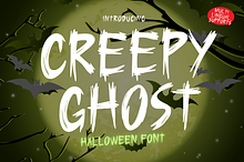 Creepy Ghost is a Halloween font