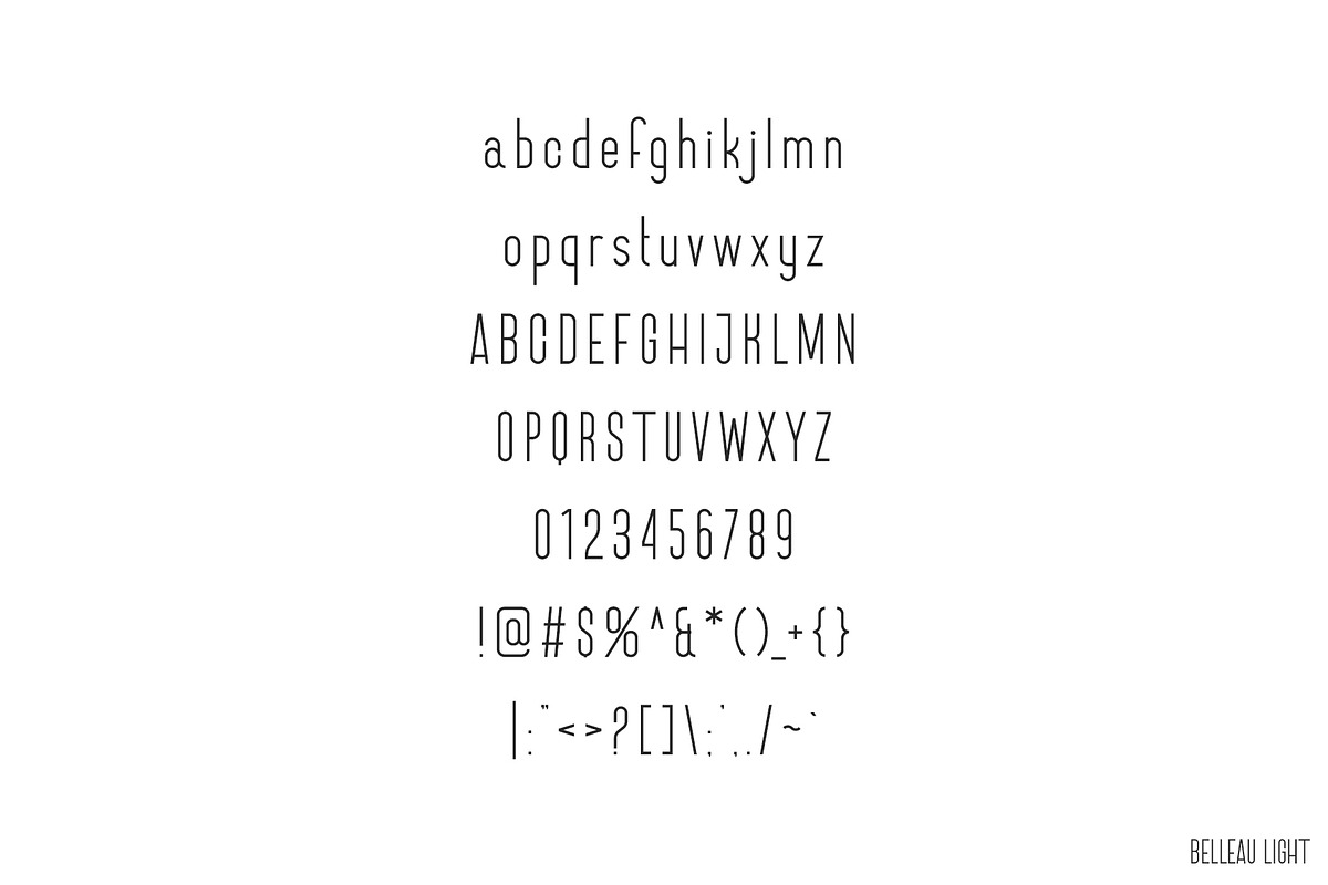Belleau | Sans Serif Font Family preview 6