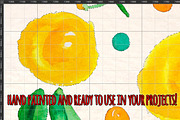 55 Yellow Roses, Leaves and Spots, a Seasonal Illustration by Violet LeBeaux (Thumbnail 3 of 3)