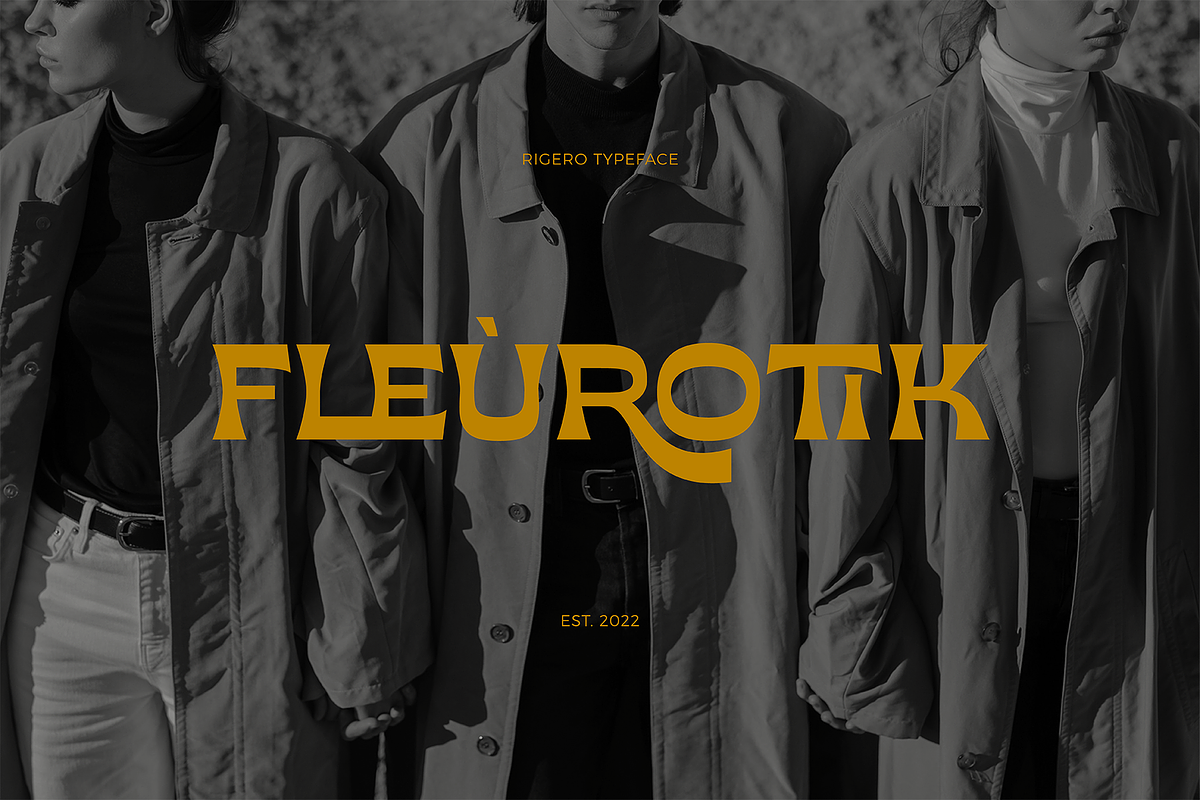 Rigero -Retro Display Serif Typeface, a Serif Font by Surplus Type Co (Photo 2 of 9)