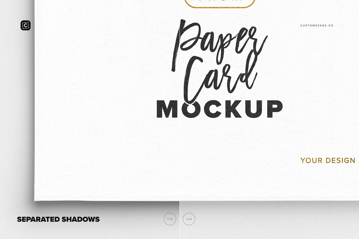 7x5in Paper Card Mockup Set, a Mockup by Custom Scene (Photo 9 of 10)