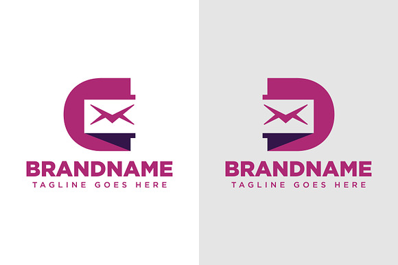 Letter C or D Mail Logo preview 2