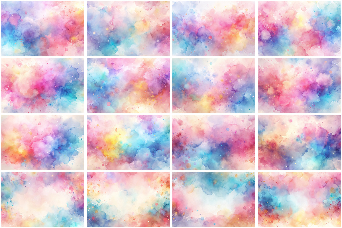 Pastel Watercolor Texture Background, a Texture Graphic by Forhadx5 (Photo 9 of 11)