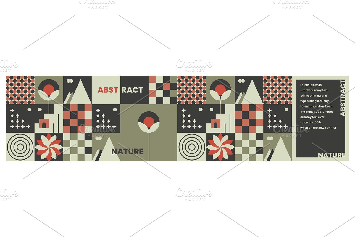 Abstract Nature Composition, a Decorative Illustration by Creative Backgrounds