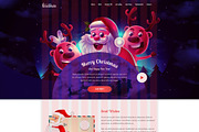 Christmas PSD Template, a Landing Page Template by Andit themes (Thumbnail 4 of 9)