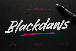 Blackdaws - Rough Handwritten Font