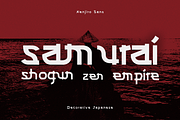 CF Kenjiro - Japanese Decorative, a Sans Serif Font by Indotype Foundry (Thumbnail 6 of 10)