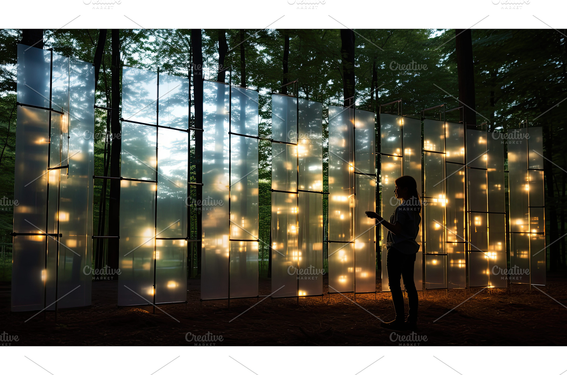 innovation light grid ai generated, a Background Photo by pikepicture