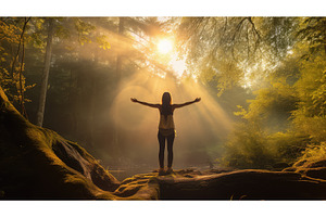 sun positive light ai generated, a Background Photo by pikepicture