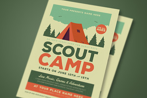 Scout Camp Event Flyer