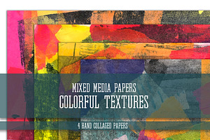 Mixed Media Papers:Colorful Textures