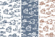 Classic Cowboy Illustrated Pattern, a Pattern Graphic by Hughes Studio (Thumbnail 9 of 9)
